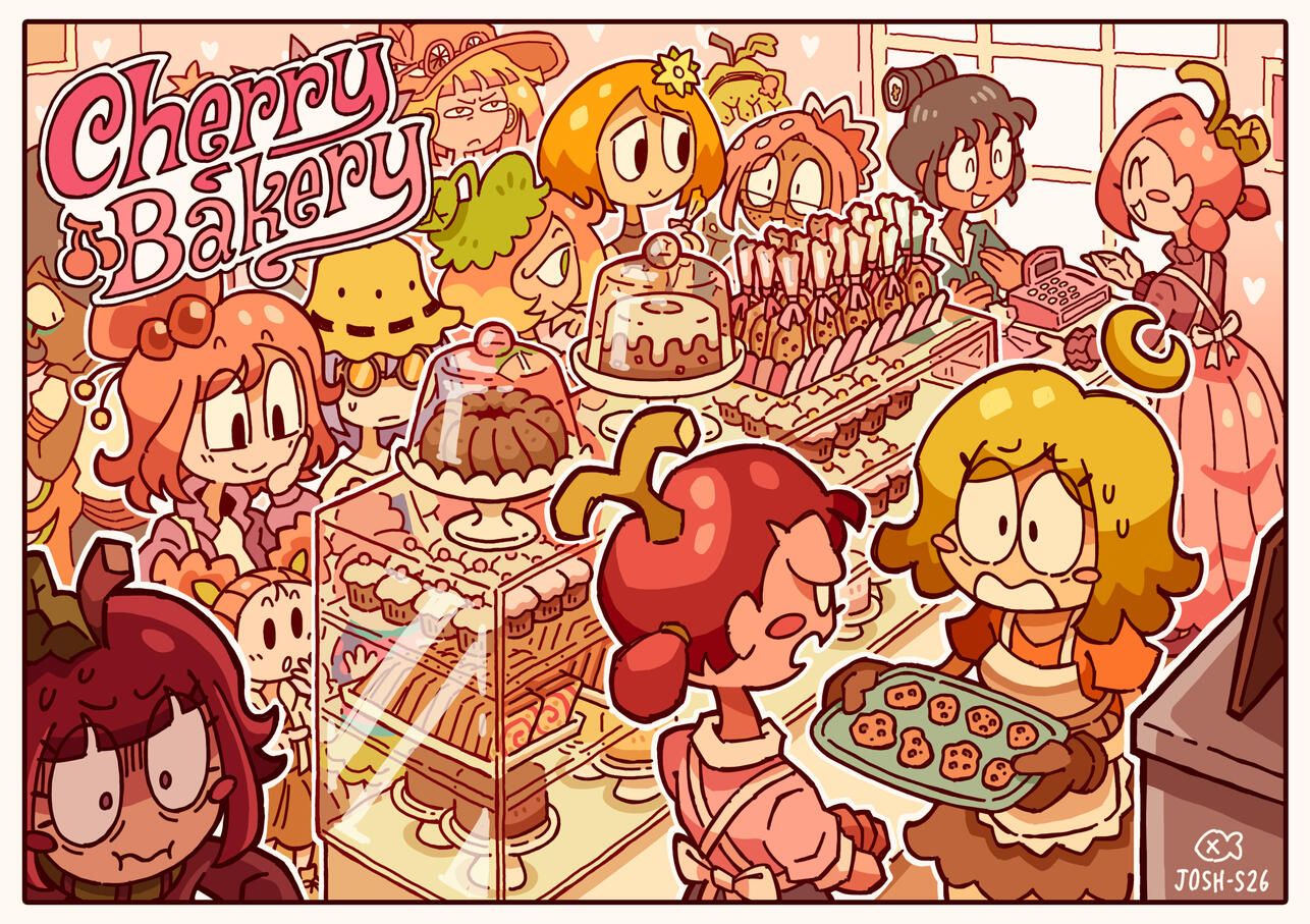 An interior shot of the bustling Cherry Bakery An interior shot of the bustling Cherry Bakery