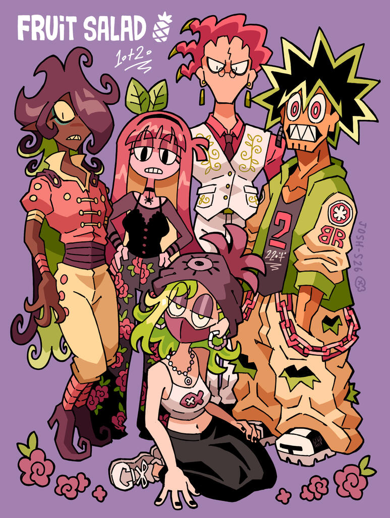 A group of friends from FRUIT SALAD A group of friends from FRUIT SALAD