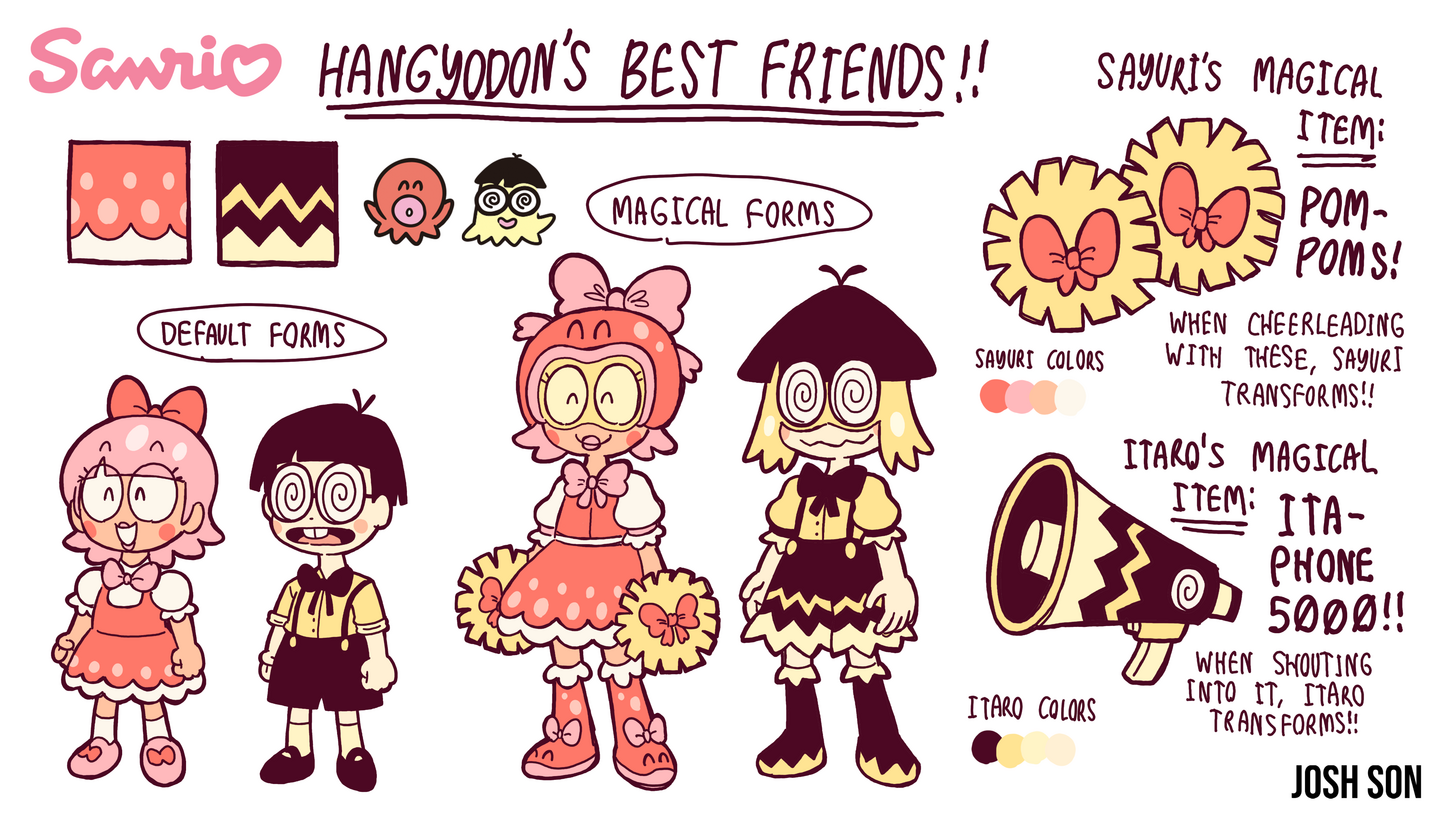 Character sheet for Sayuri and Itaro from the "Sanrio Magicka" project Character sheet for Sayuri and Itaro from the "Sanrio Magicka" project