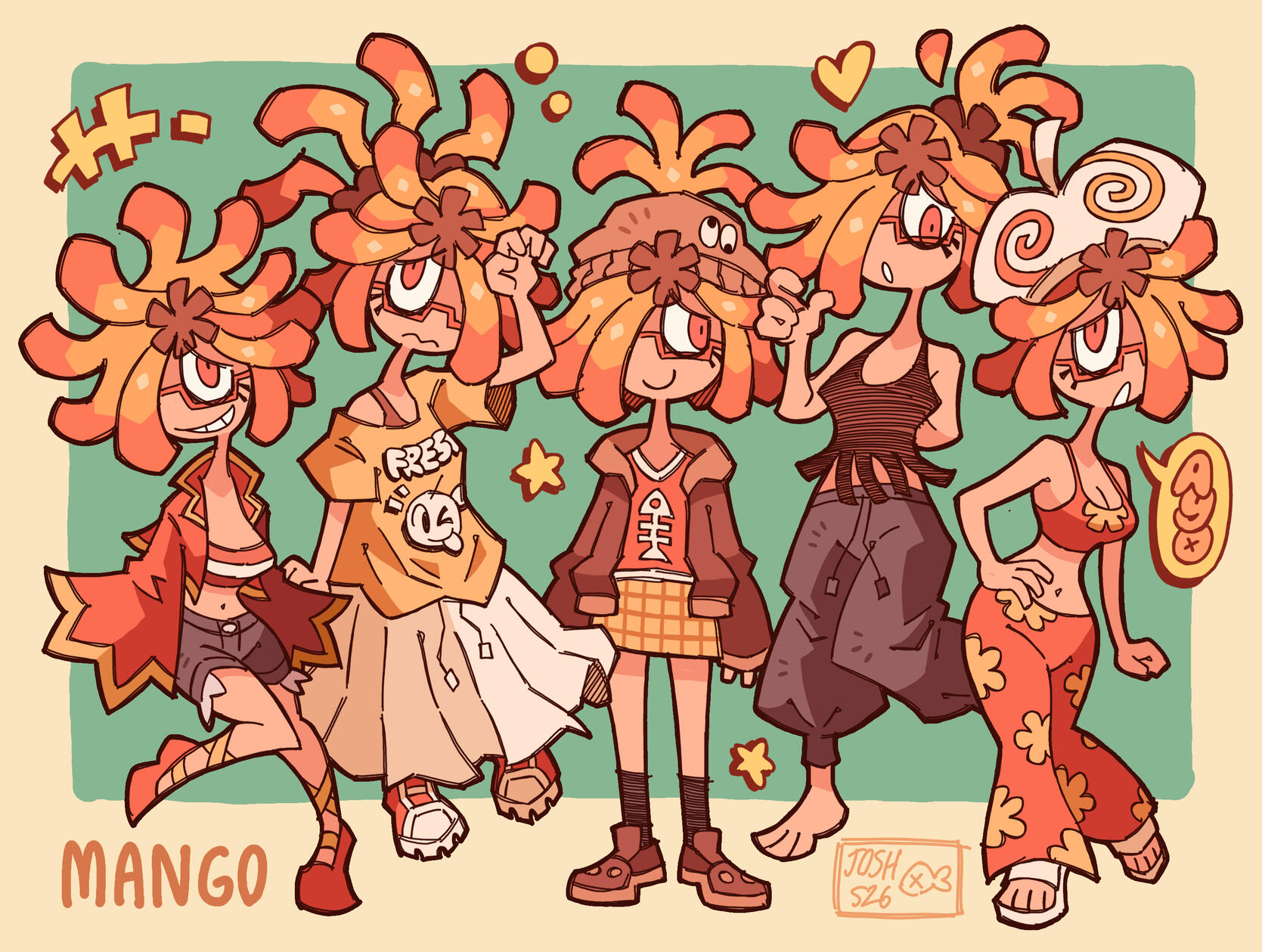 Outfit Study on Mango Gelato from FRUIT SALAD