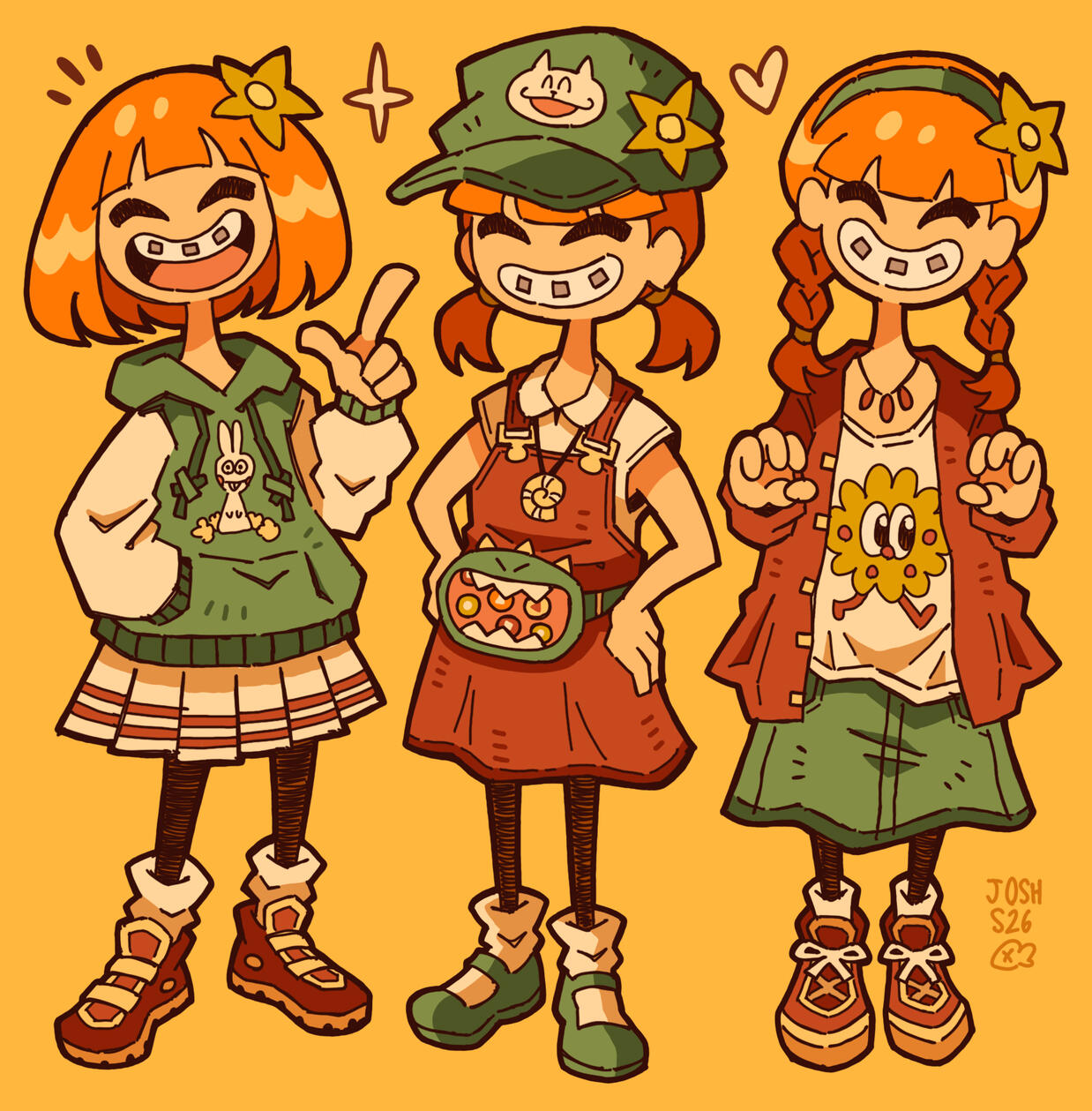Outfit study on Orange Juice from FRUIT SALAD